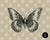 Modern butterfly print on canvas 24 x 30 in a black floating frame. Includes hanging hardware. Graphic made by us. Option...