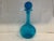 Aqua Vintage Blenko Aqua Blue Decanter With Stopper For Sale - Image 8 of 8