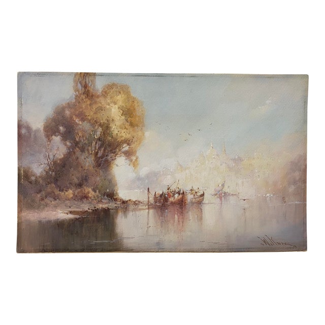 William Knox "Dream City" Original Watercolor C.1920 For Sale