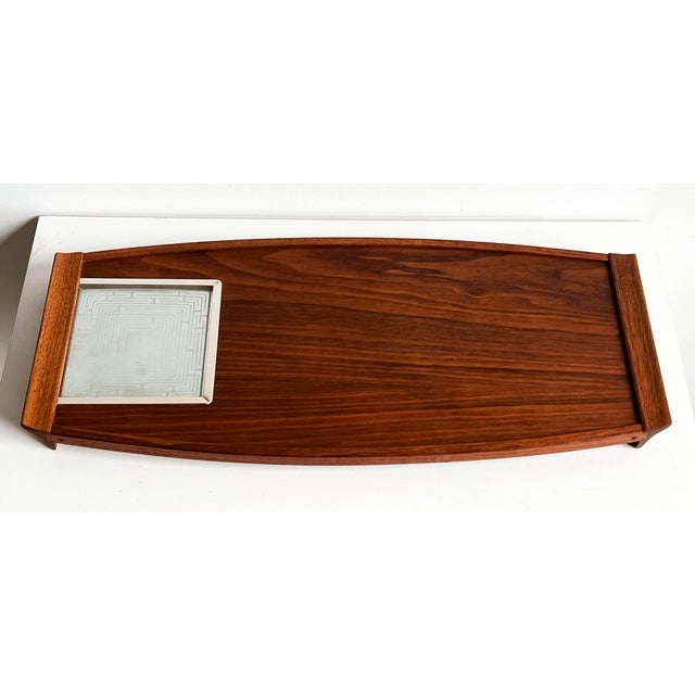 Mid Century Modern Teak Electric Warming Tray by Salton Hotray, Usa, C. 1960s For Sale - Image 4 of 8