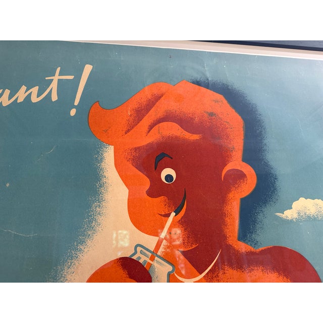 Large French Vivor Advertising Lithograph Poster by Pierre Gabriel, 1950 For Sale - Image 18 of 18