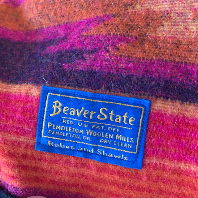 Vintage 1970s Pendleton Beaver State Large Wool Blanket Chairish