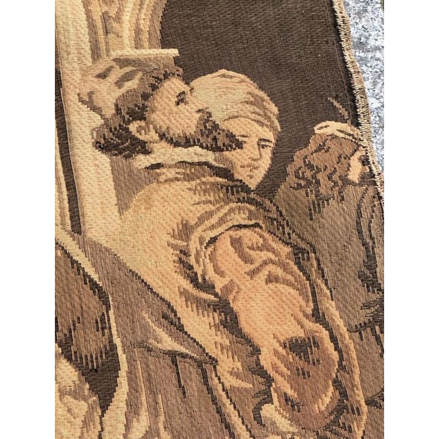 Antique French Jacquard Tapestry in the style of Aubusson, Venice, 1940s For Sale - Image 17 of 18