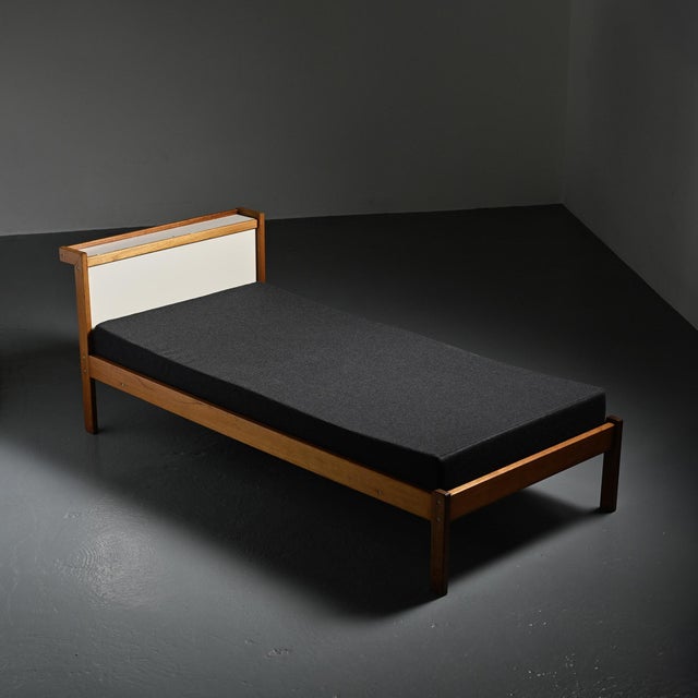 Mahogany Bed with Tigette System by André Sornay, 1960 For Sale - Image 14 of 14