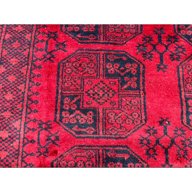 Vintage Turkoman Tribal Rug - 6'9 X 8'9 For Sale - Image 4 of 8
