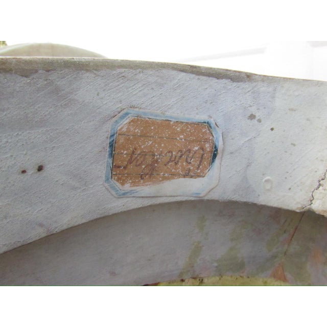 Antique French Louis XV Style Painted Corner Chair For Sale - Image 14 of 18