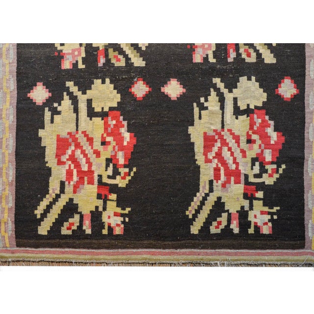 Tribal Early 20th Century Bessarabian Kilim Rug For Sale - Image 3 of 10