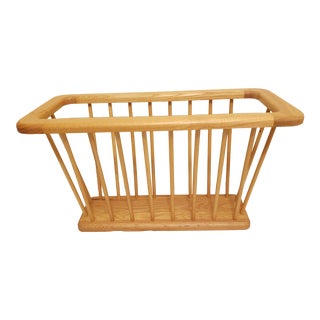 1970s Danish Modern Arthur Umanof-Style Magazine Rack For Sale