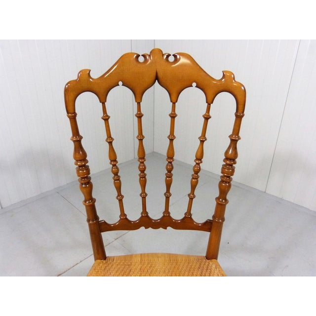 Wooden Chiavari Chair with Caned Seat, 1960s For Sale - Image 10 of 12