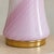 Modern 1970s Italian Murano Glass Pink + White Swirl Table Lamp by Vetri For Sale - Image 3 of 7
