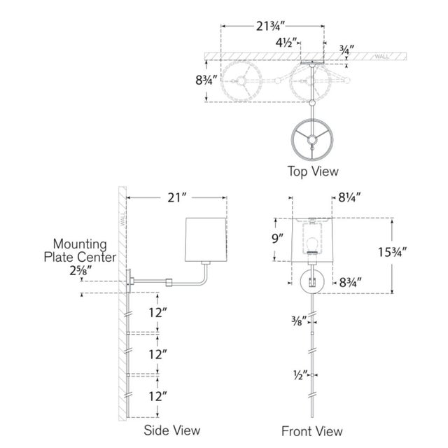 2020s Barbara Barry for Visual Comfort Signature Go Lightly Swing Arm Wall Light in Bronze with Bronze Shade For Sale - Image 5 of 8