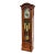 Vintage Daneker Grandfather Clock Cherry Moon Phase Chime Beveled Glass For Sale