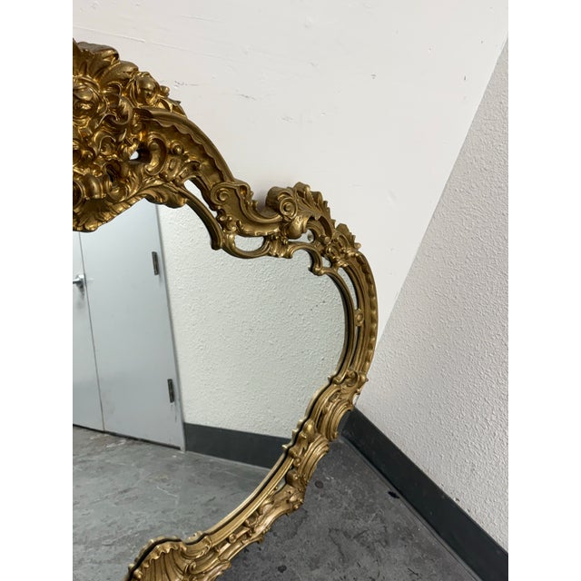 Marlock Rococo Style Wall Mirror For Sale - Image 4 of 12