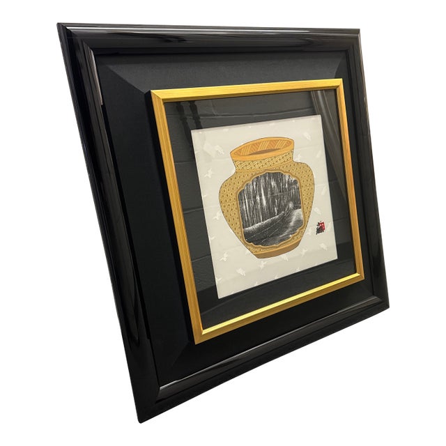 Original Painting on Silk by Hisashi Otsuka For Sale