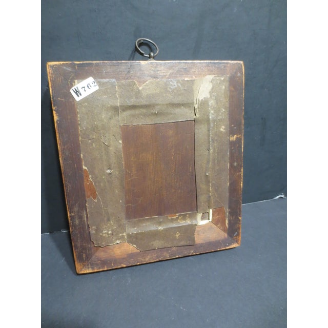 Black 19th Century Portrait of a Young Man Watercolor For Sale - Image 8 of 9