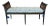 Early 19th Century Regency Black and Gold Painted Window Bench For Sale