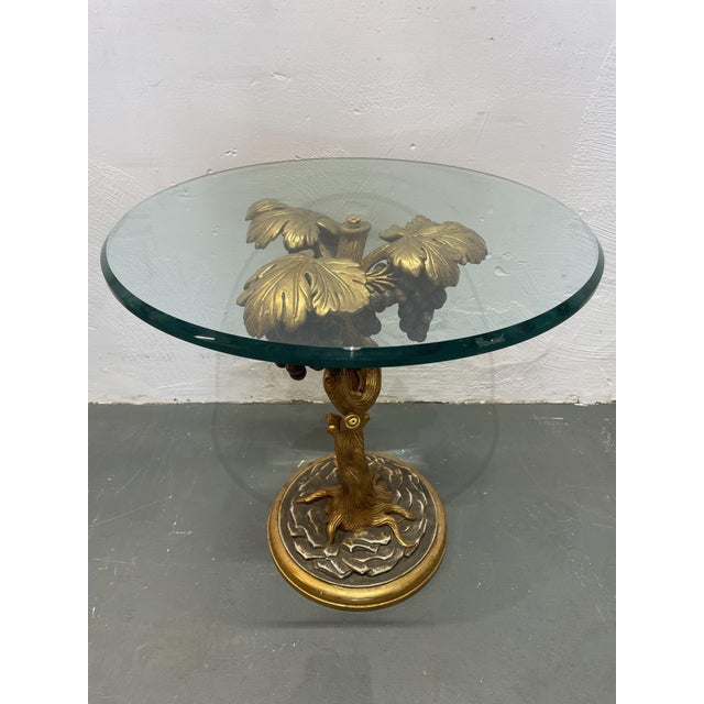 Hollywood Regency Venetian Round Side Table, Italy, 1960s For Sale - Image 6 of 6