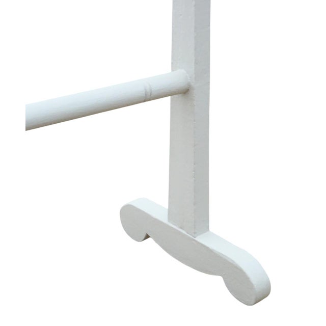 1920s Antique Painted Towel Rail Stand, 1920s For Sale - Image 5 of 7
