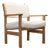 Oak Armchair with White Sheep Fur Upholstery by Hans J. Wegner, 1980s For Sale