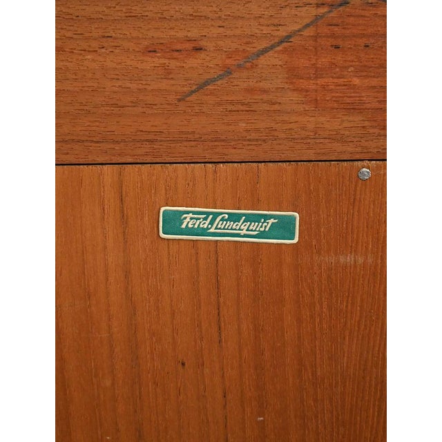 1960s Scandinavian Teak Bookcase by Ferdinand Lundquist, 1960s For Sale - Image 5 of 8