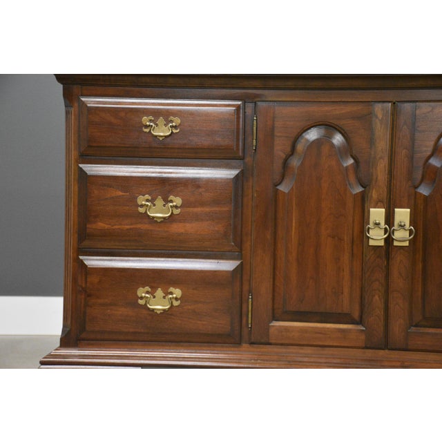 1980s Pennsylvania House Solid Cherry Dresser For Sale - Image 9 of 11