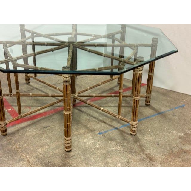 McGuire Furniture Late 20th Century Octagon Dining Table For Sale - Image 11 of 12