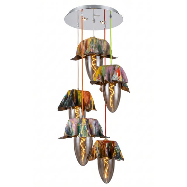 Contemporary Progressive Pendant Lamp by Dario Nasuti For Sale - Image 3 of 7