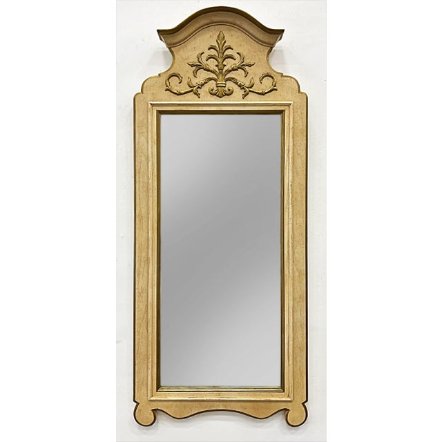 Cream French Neoclassical Style Wood Mirrors, 1960s American Made-A Pair For Sale - Image 8 of 9
