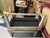 Wood Antique Distressed Leather Painted Benches For Sale - Image 7 of 16