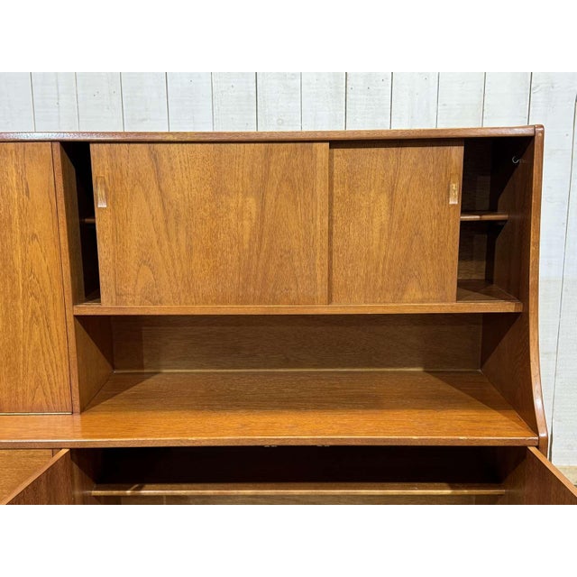 Brown English Teak Bar Buffet, 1970s For Sale - Image 8 of 16