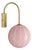 Pink Tulipano Murano Wall Lamp from La Murrina, 1990s For Sale