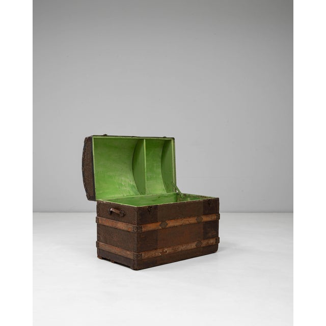 Wood 19th Century French Wooden Trunk For Sale - Image 7 of 18