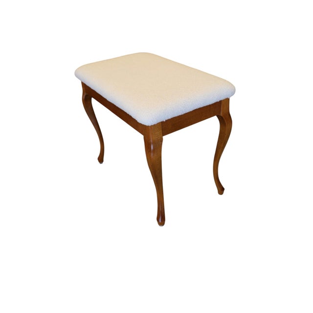 Piano Stool in Stained Birch with Storage, 1950s For Sale - Image 6 of 13