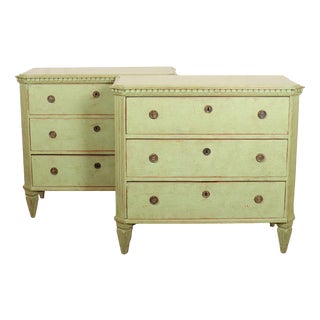 Vintage Swedish Commodes in Pine, Set of 2 For Sale