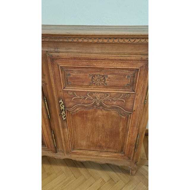 Antique Provencal Sideboard in Fruit Wood from Befos For Sale - Image 5 of 9