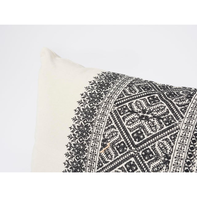 Contemporary Schumacher Double-Sided Lumbar Pillow in Embroidered Toledo Print For Sale - Image 3 of 6