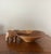 African Mid-Century African Hand-Carved Wooden Elephant Catchall Bowl For Sale - Image 3 of 6