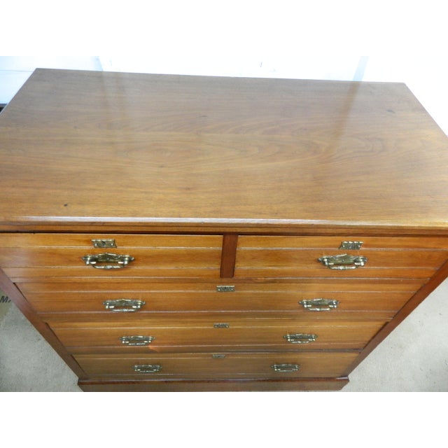 Victorian Walnut Chest of Drawers from Blyth and Sons For Sale - Image 4 of 18