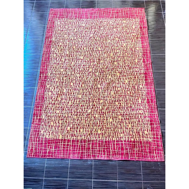 Good original condition with minor damages(see photos). Bright colours. Very interesting abstract design. Cleaned.