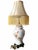 Vintage Chinoiserie Floral Ginger Jar Table Lamp With Long Gold Fringe Shade For Sale - Image 9 of 16