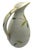 Ceramic Italian Pitcher Vase hand-painted bird sitting on a limb. The bottom of the vase has 6511 Italy.