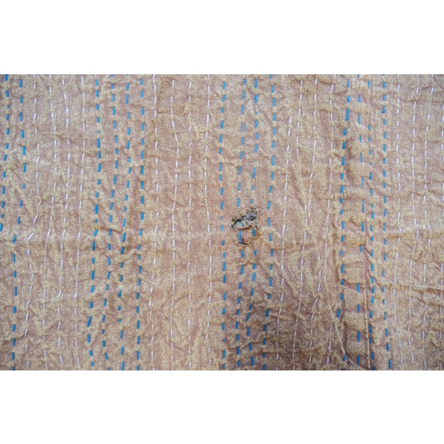 2010s Indian Dual Colored Kantha Throw For Sale - Image 5 of 9