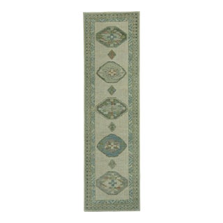 Turkish Oushak Rug 2'8" x 9'4" #19032 For Sale