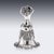 Late 19th Century Antique Victorian Silver Desk or Dinner Bell, 1886 For Sale - Image 5 of 17