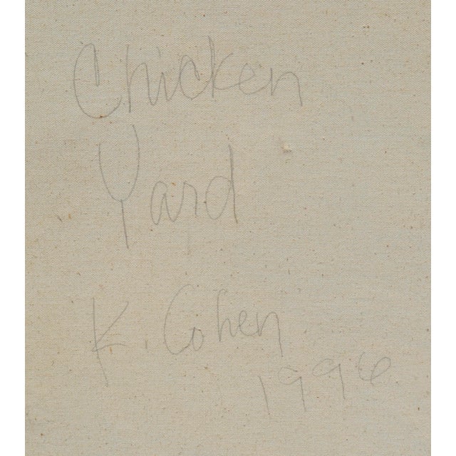 "Chicken Yard" Fauvist Abstract Expressionist Portrait of a Child by Kristin Cohen For Sale - Image 4 of 4