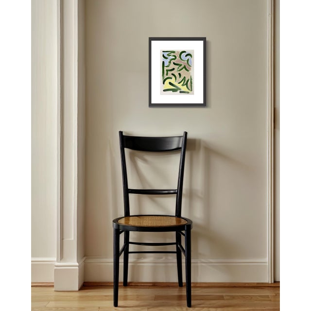 "Hedge" Contemporary Abstract Oil and Acrylic on Paper by Lacey Berry For Sale - Image 4 of 5