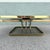 Black Art Deco Gold and Black Glass Swivel Top Two Tier Coffee Table For Sale - Image 8 of 12