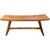 Reclaimed teak wood bench with a smooth, natural oil finish. The top is made from a solid teak slab. Please inquire. Own...