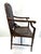 Brown 1960s Chinoiserie Faux Bamboo Armchair With Cane Seat and Upholstered Back Panel For Sale - Image 8 of 8