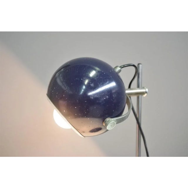 Reggiani Space Age Eye Ball Blue Table Lamp by Goffredo Reggiani, 1970s For Sale - Image 4 of 7